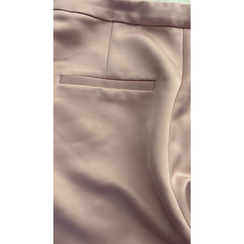 H&M Pink Dress Pants Women's Size 8 Blush Straight Leg Trousers - Picture 5 of 6